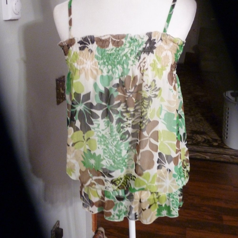 American Rag CIA Super cute Floral Tank Sz M - Picture 3 of 13